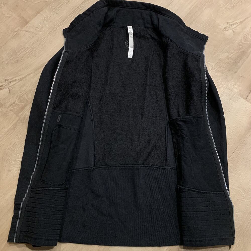 Lululemon Radiant II Jacket Women's 10 Black Full Zip High Neck Activewear - Picture 4 of 8